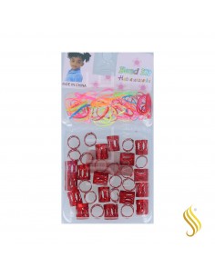Lb Bolinhas Metal Pequenas (Bd004-Vermelho)