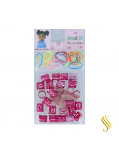 Lb Bolinhas Metal Pequenas (Bd004-Rosa)