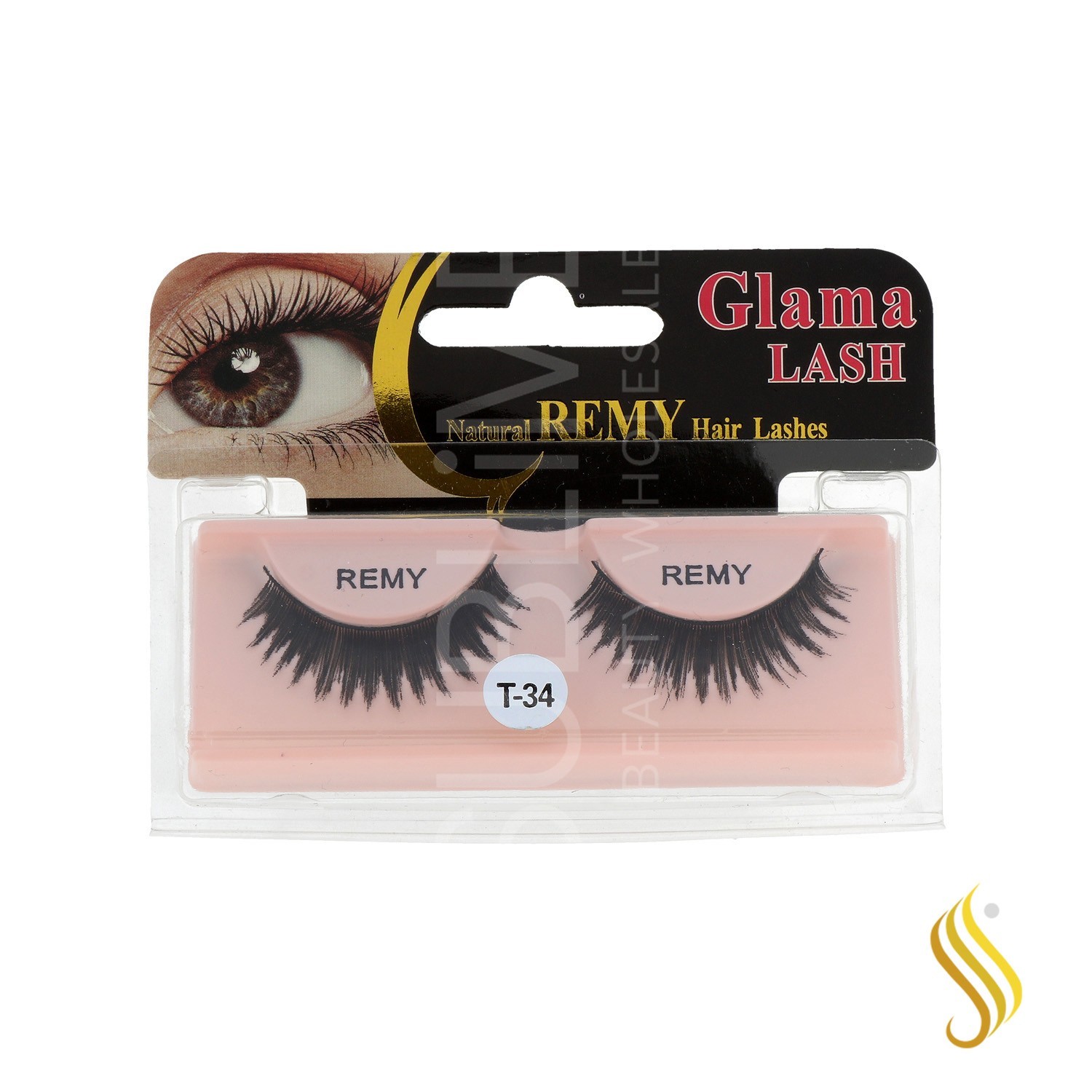 Lb Glama Lash Natural Remy Hair Lash (T34)