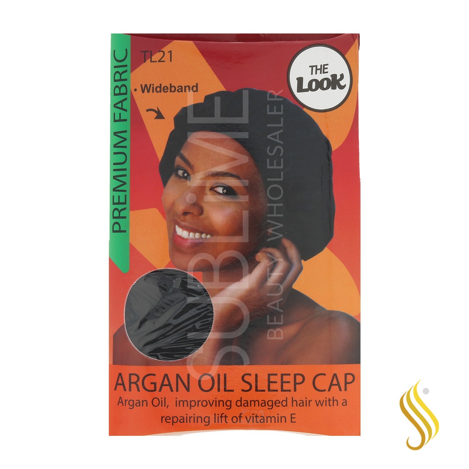 Lb The Look Argan Oil Sleep Cap Wide Band (Tl21)