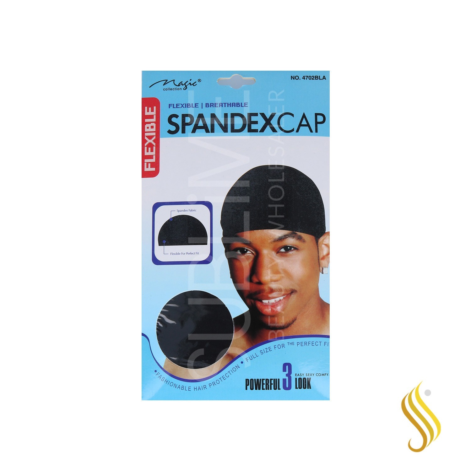 Magic Spandex Cap Men Black (4702Bla)