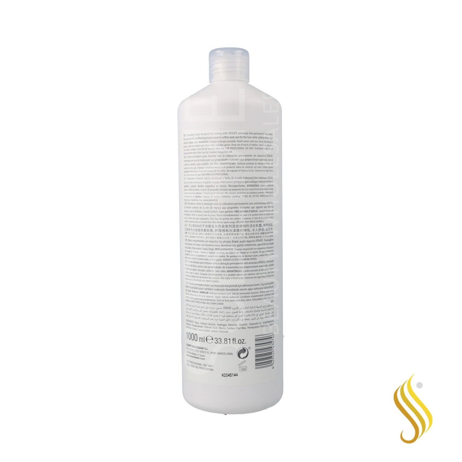 Montibello Dénuée Crème Activatrice 11Vol 1000ML (3.3%)