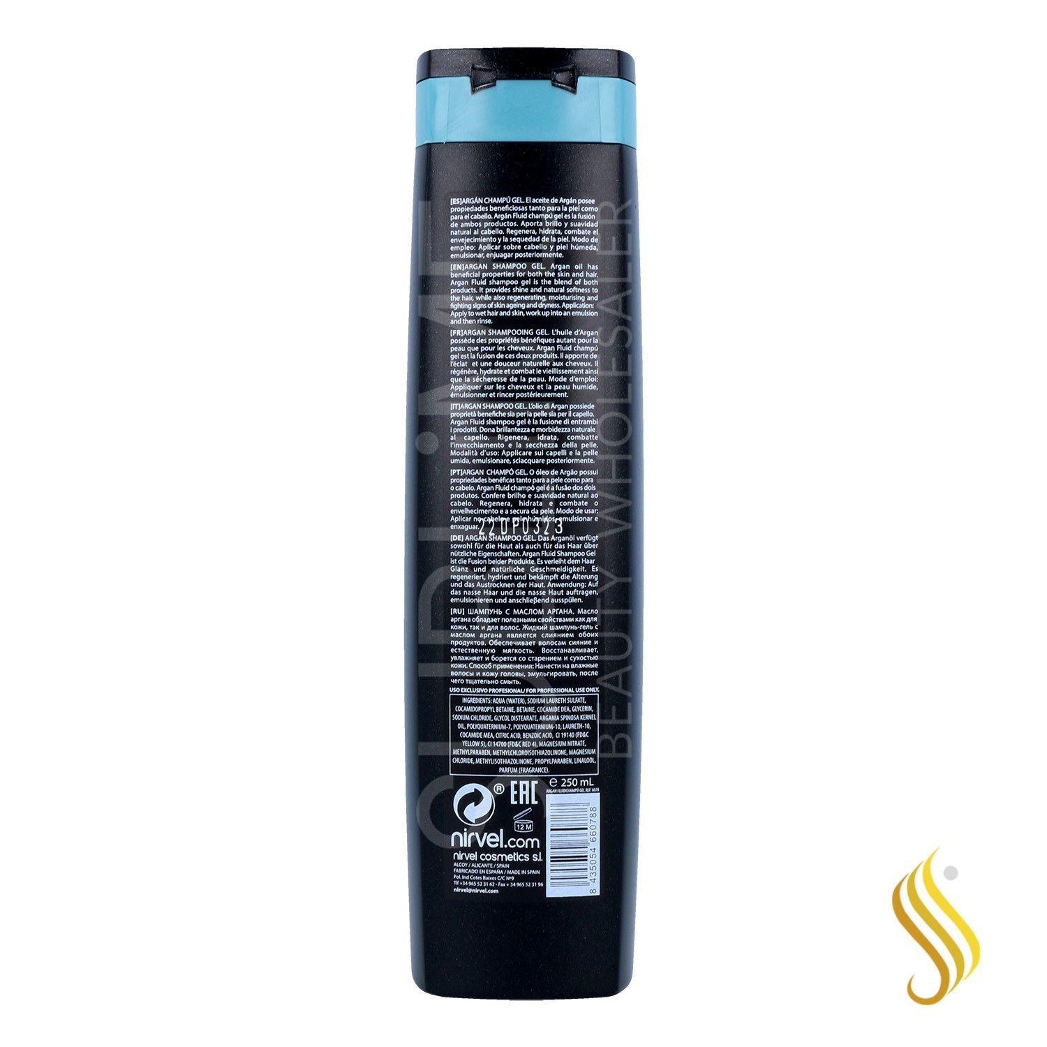 Nirvel Shampoo Argan Gel 250 Ml