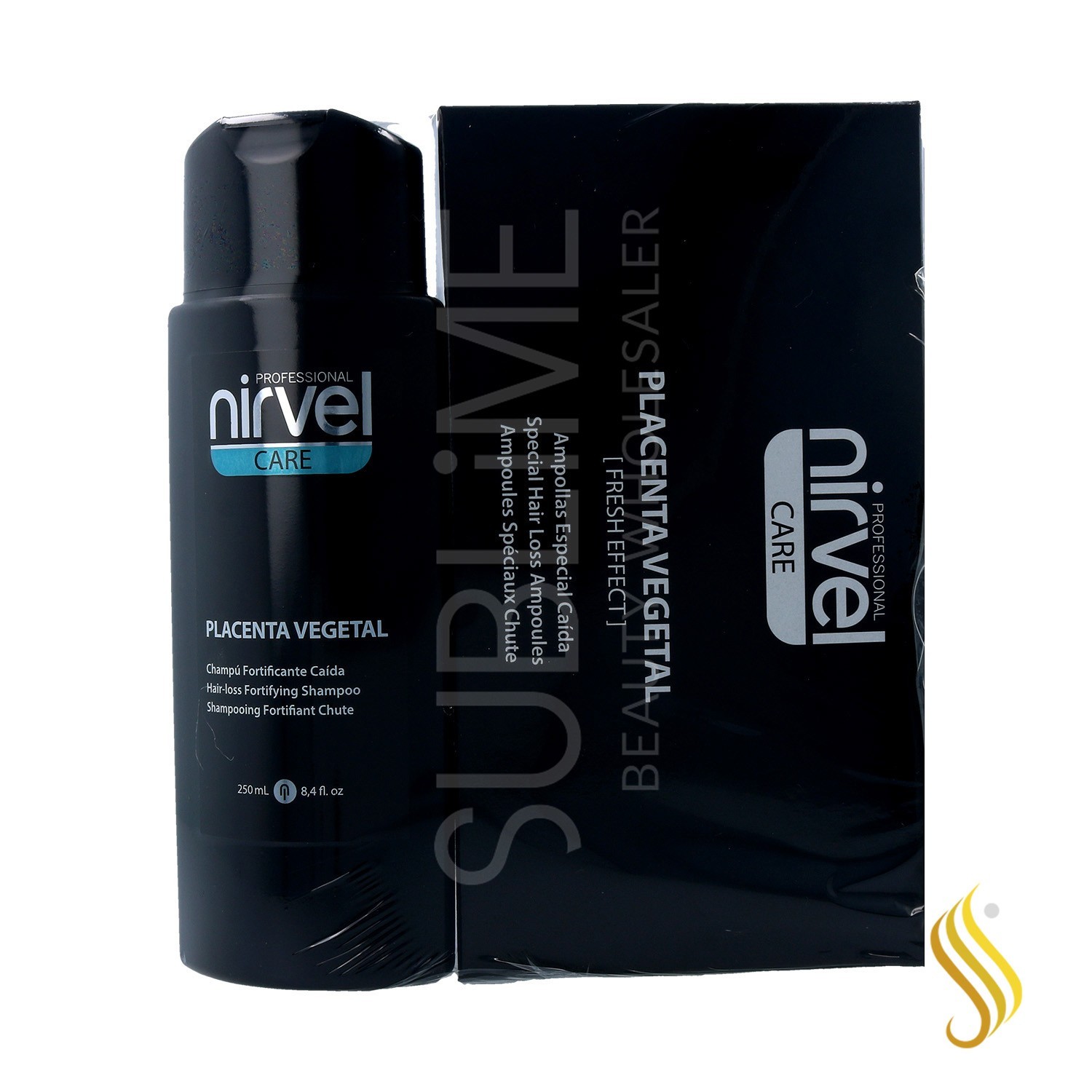 Nirvel Care Pack Placenta (shampooing 250 Ml / Amp.10x10 Ml)