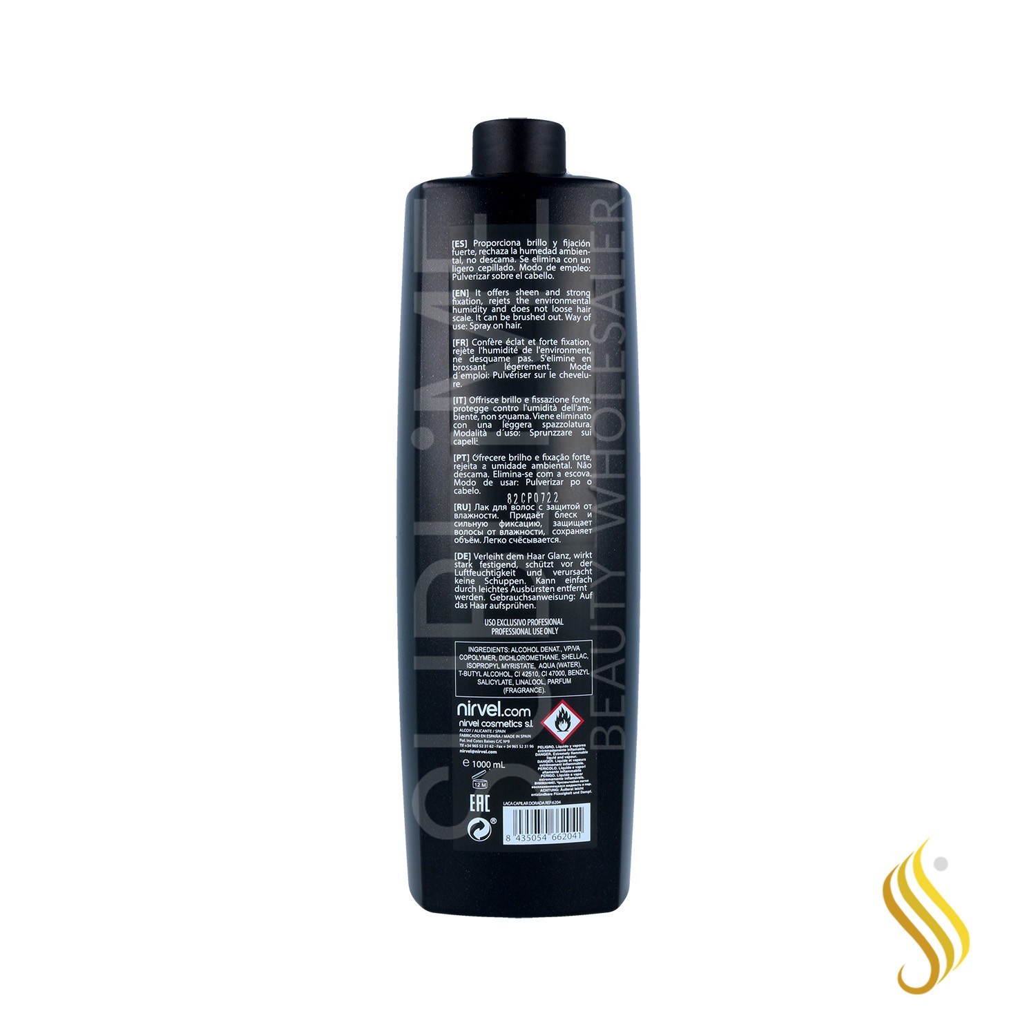 Nirvel Styling Lacquer Granel Dorada 1000 Ml