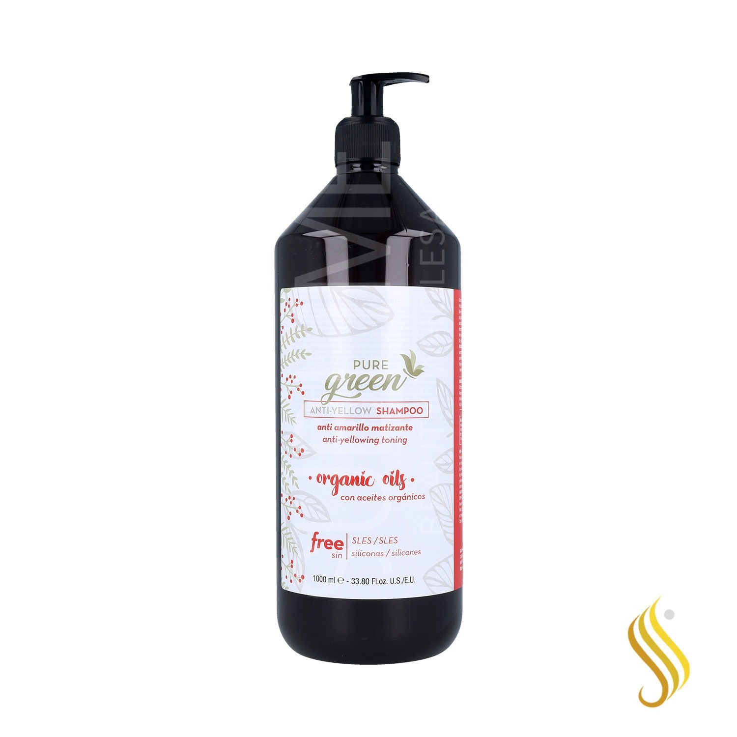 Pure Green Anti Yellow Shampooing 1000 ml