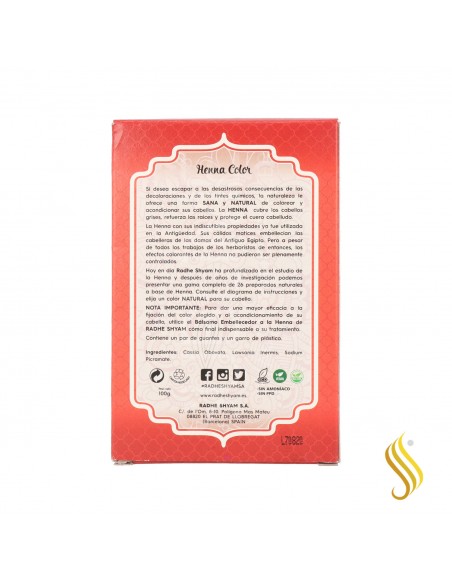 Radhe Shyam Henna Powder Mahogany 100G