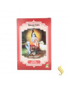 Radhe Shyam Henna Poeira Mogno Brilhante 100G