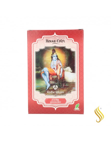 Radhe Shyam Henna Poeira Mogno Brilhante 100G