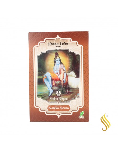Radhe Shyam Henna Poudre Châtain Foncé 100G