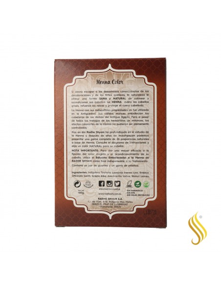 Radhe Shyam Henna Powder Medium Brown 100G