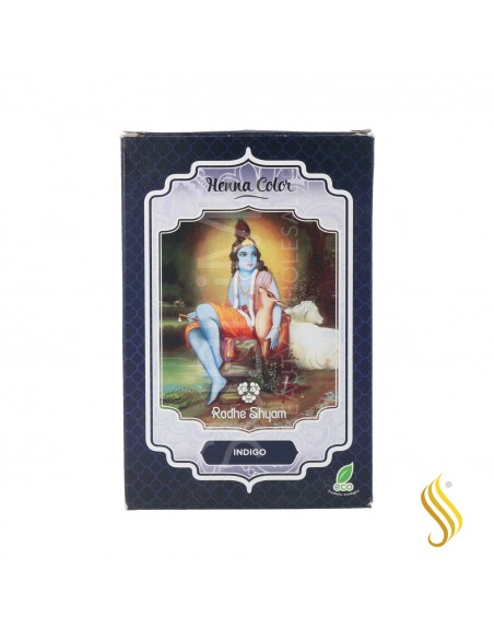 Radhe Shyam Henna Poeira Indigo 100G
