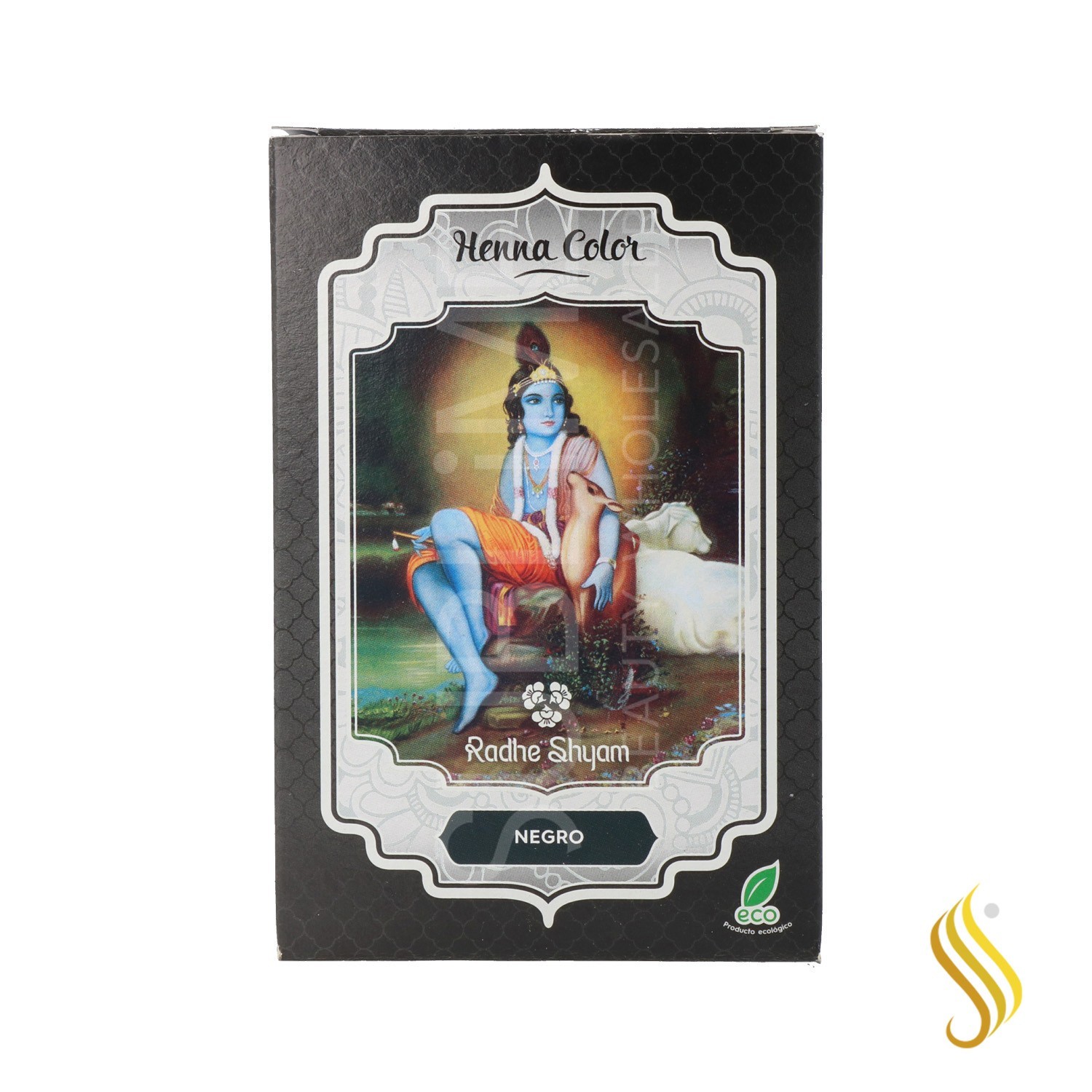 Radhe Shyam Henna Poeira Preto 100G