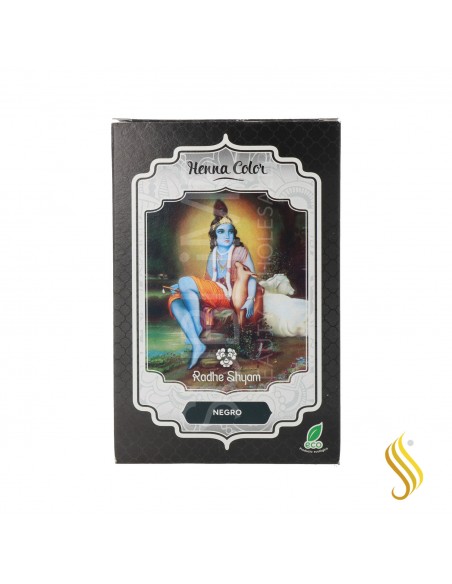 Radhe Shyam Henna Poeira Preto 100G