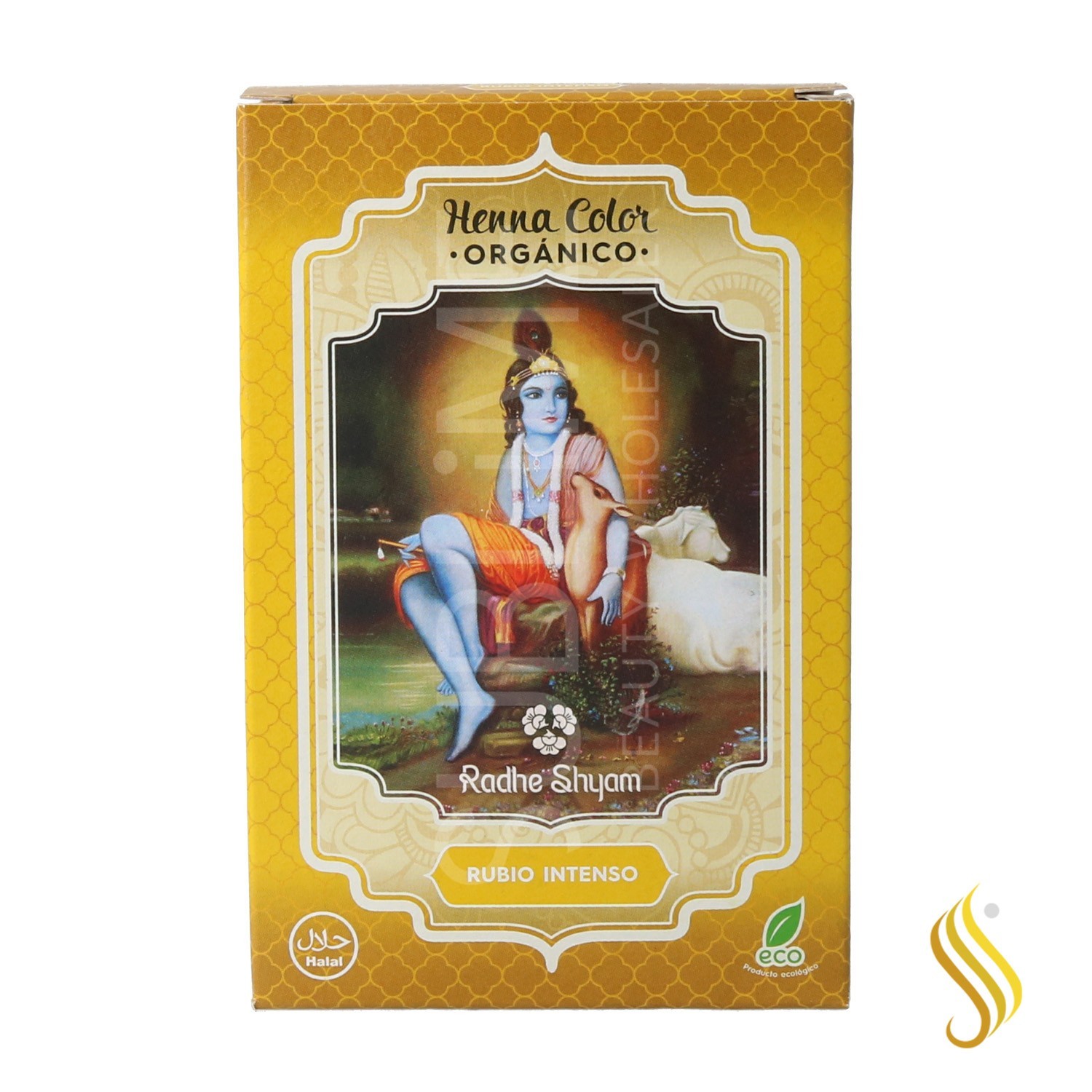 Radhe Shyam Hena Poeira Loiro Intenso 100G