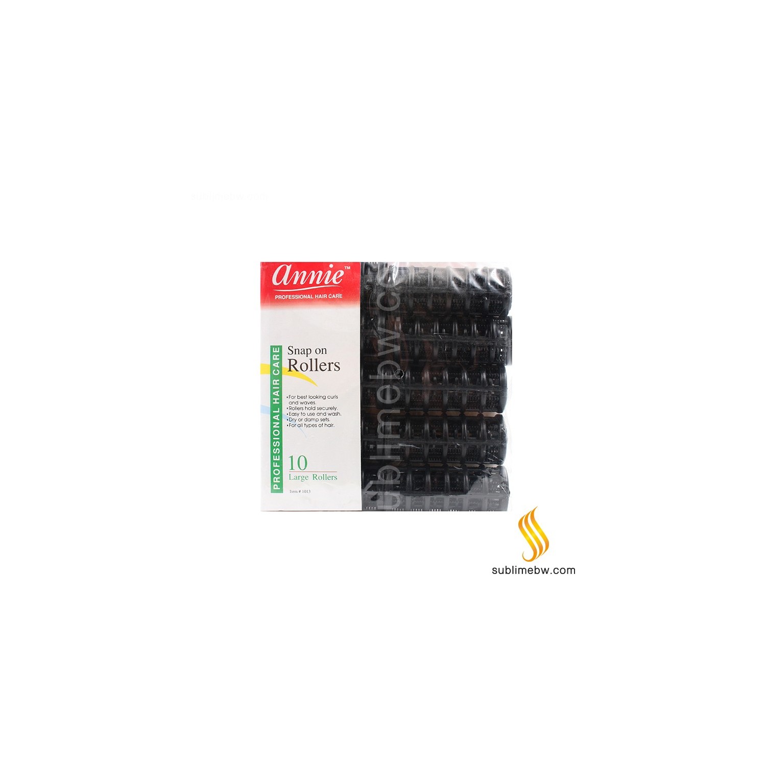Annie Rollers Black (10und/large) 1013