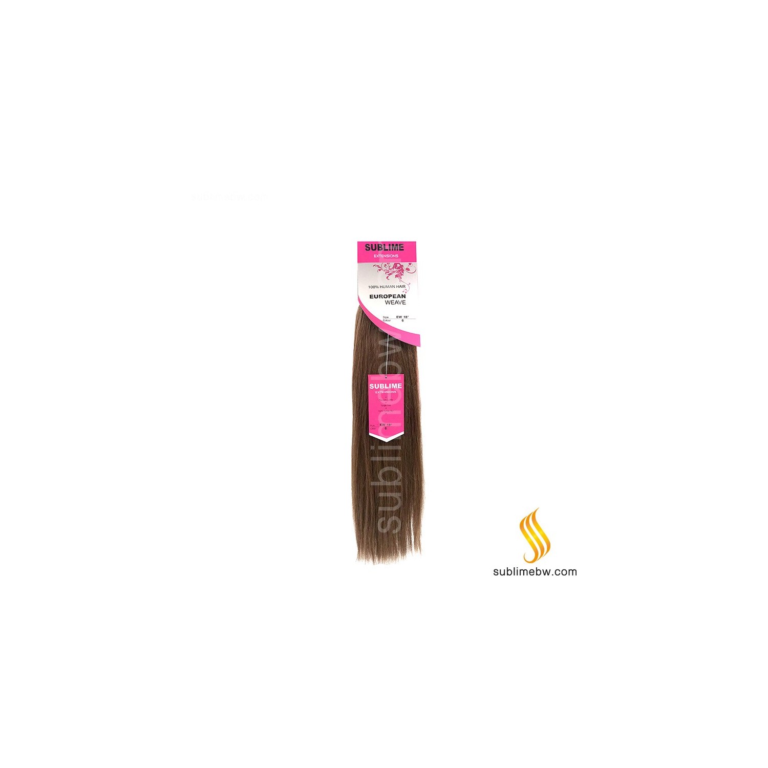 Sublime Extensions European Weave 18" Nº 6