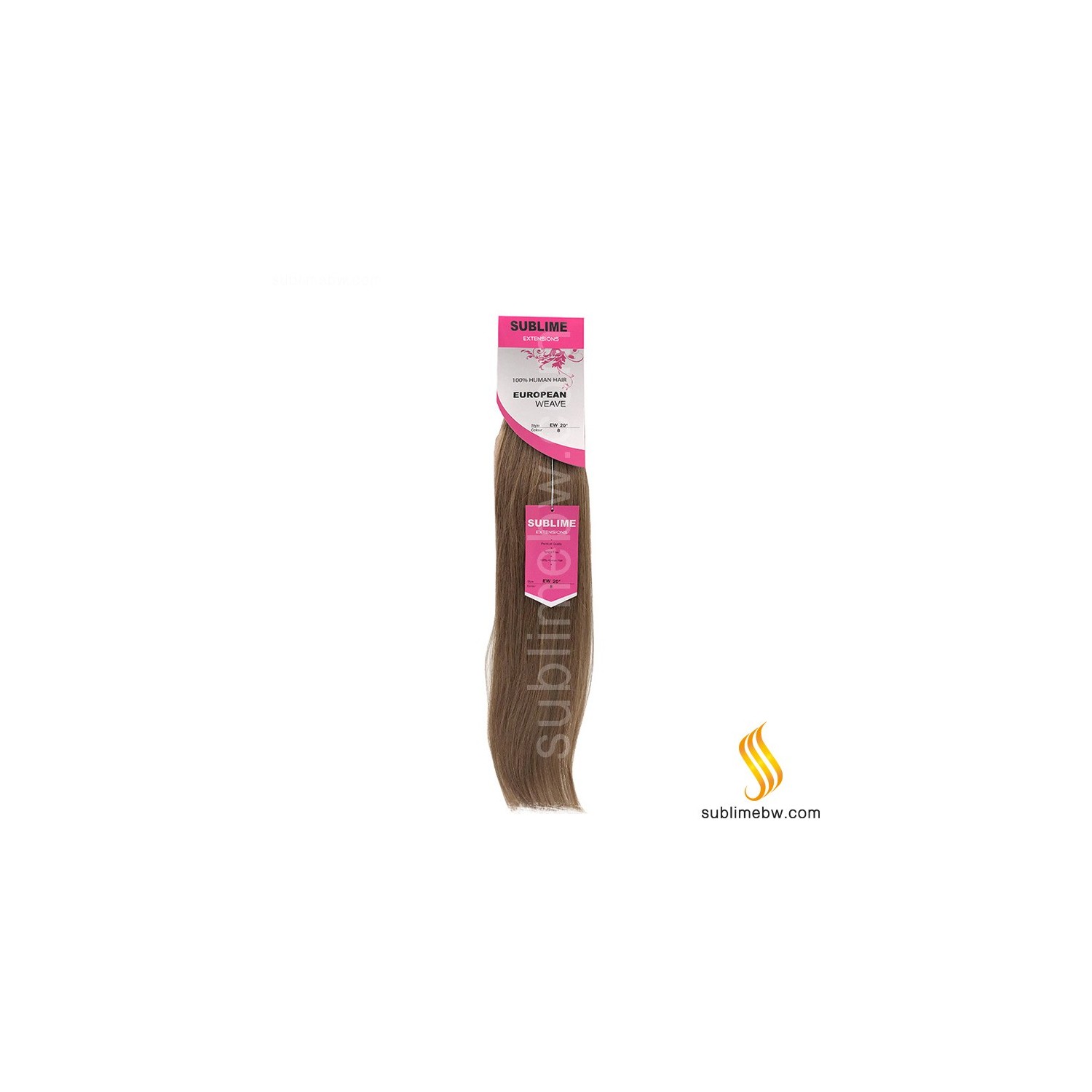 Sublime Extensions European Weave 20" Nº 8