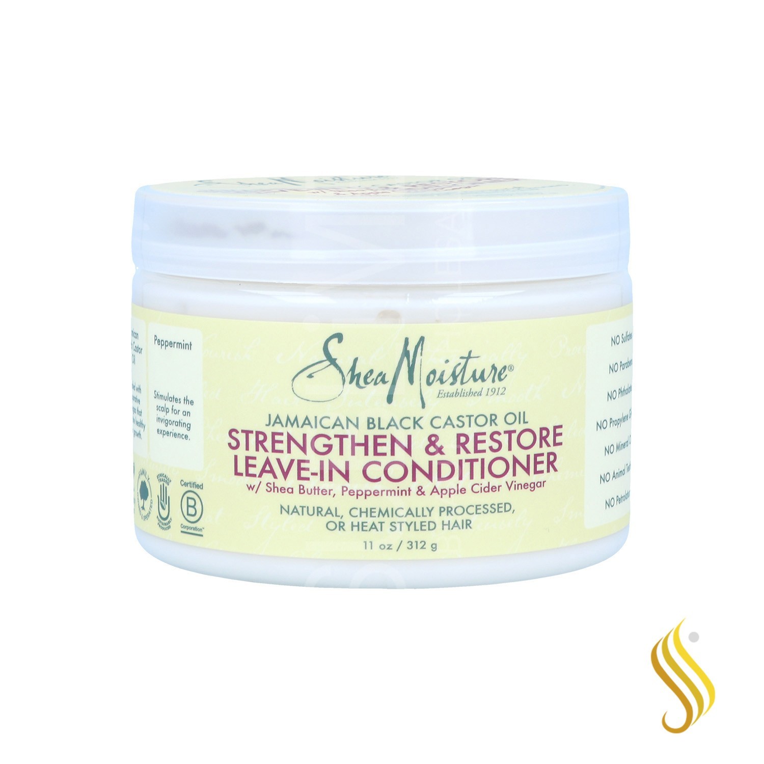 Shea Moisture Jamaican Black Castor Oil Leave-In Conditionneur 312G/11Oz