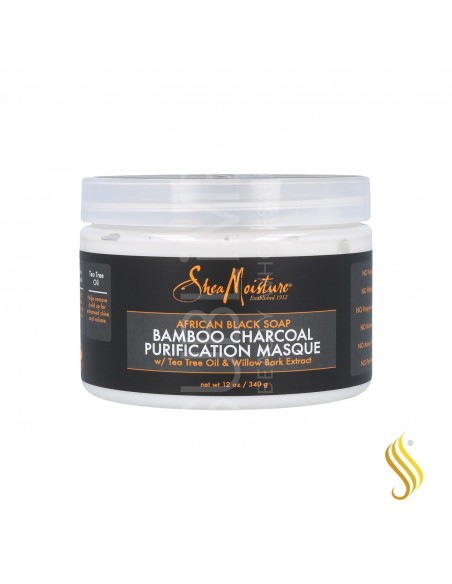 Shea Moisture African Black Soap Bamboo Charcoal Mascarilla 12Oz/340G