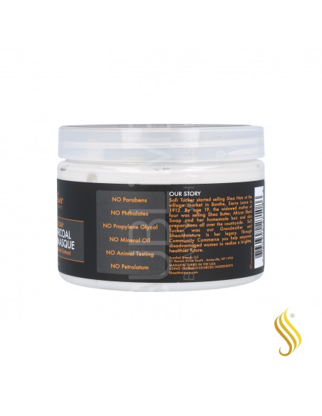 Shea Moisture African Black Soap Bamboo Charcoal Mascarilla 12Oz/340G