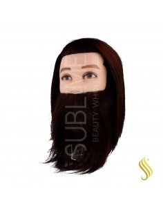 Unika Maniqui Cheveux Synthétique Barba 30Cm (Marron)