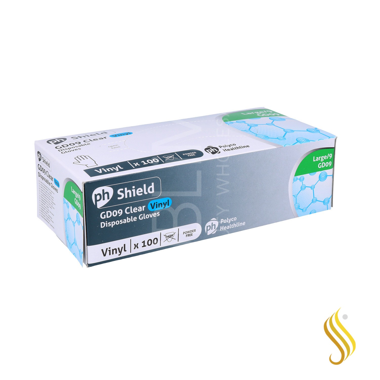 Guantes Vinyl Gd09 Large-L Clear 100U (Sem Pó)