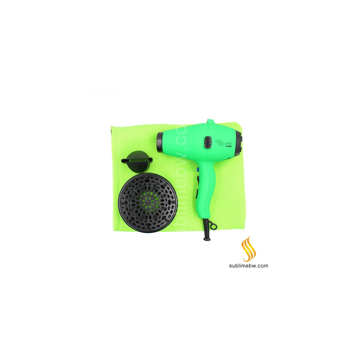 Muster Hair Drier Niño Cartoon (green)