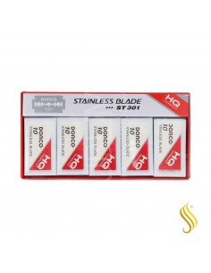 Dorco Stainless St301 Lâminas 100Pcs Vermelho (10X10)