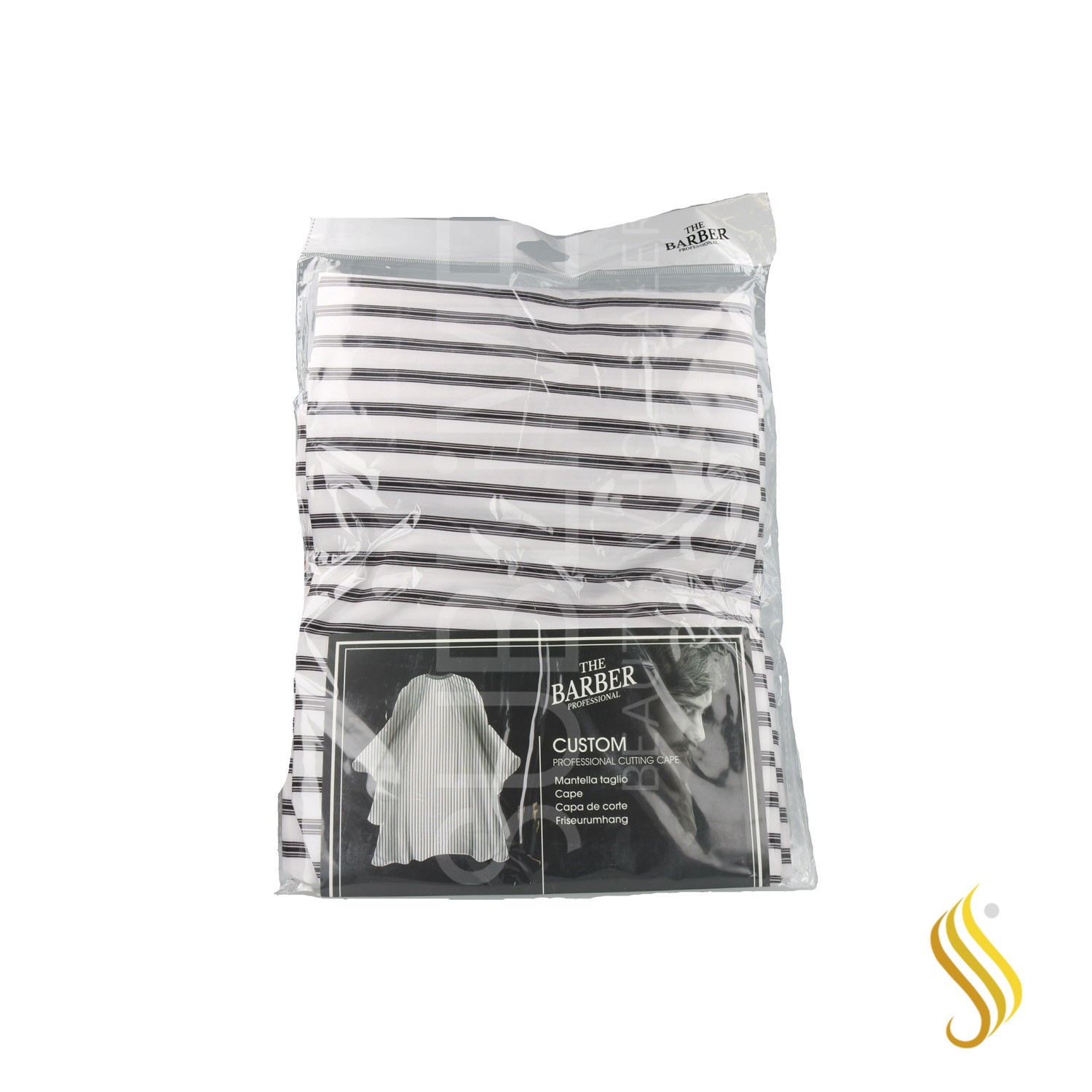 Cape Xanitalia Pro The Barber Custom Cut 40X160 cm (Avec Boutons)