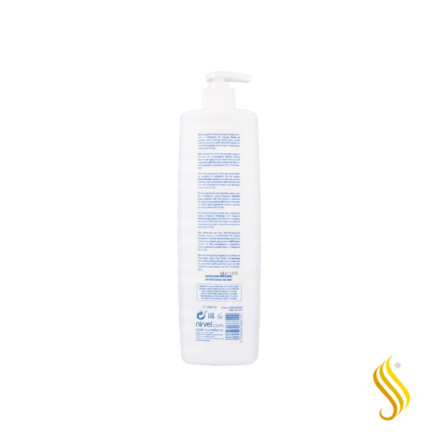 Nirvel Crémigel Hydroalcoolique 70% 1000ML