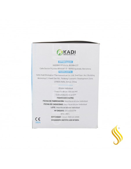White FFP2 Protection Face Mask 1X30PCS (5 Layers) Black