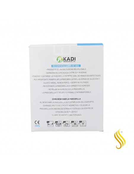 White FFP2 Protection Face Mask 1X30PCS (5 Layers) Black