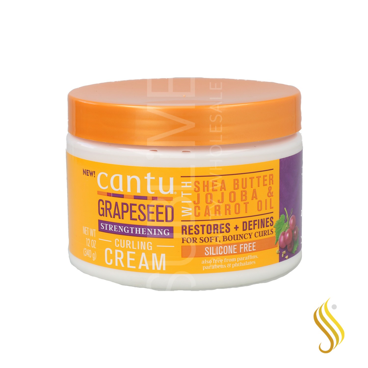 Cantu Grapeseed Curling Cream Strengthening 340 gr