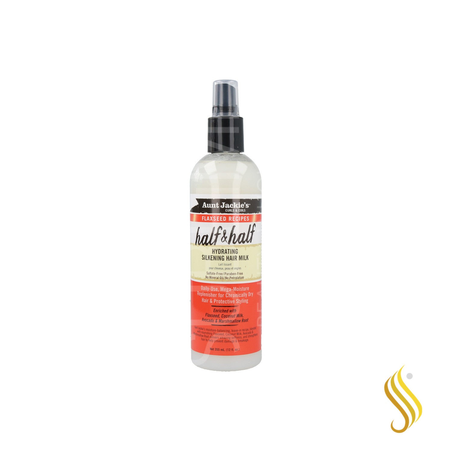 Aunt Jackie'S C&C Flaxseed Half&Half Hair Milk Spray 355 ml