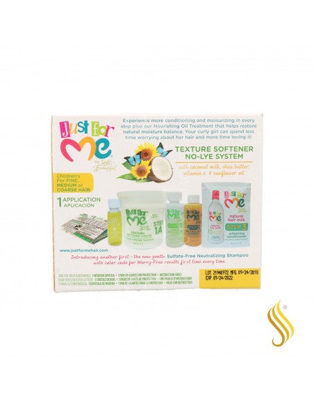 Just For Me Texturizer Kit 1 Aplication (fin+moitié+épais)