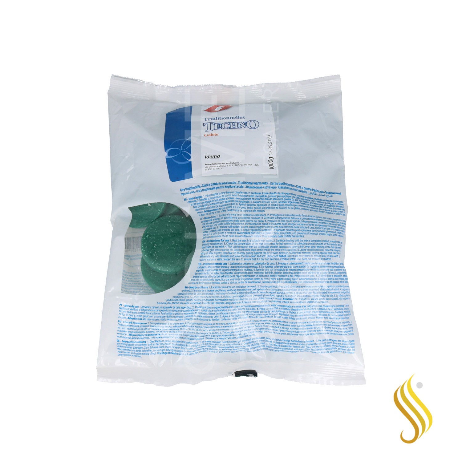 Idema Green Hot Wax Discs 1 kg.