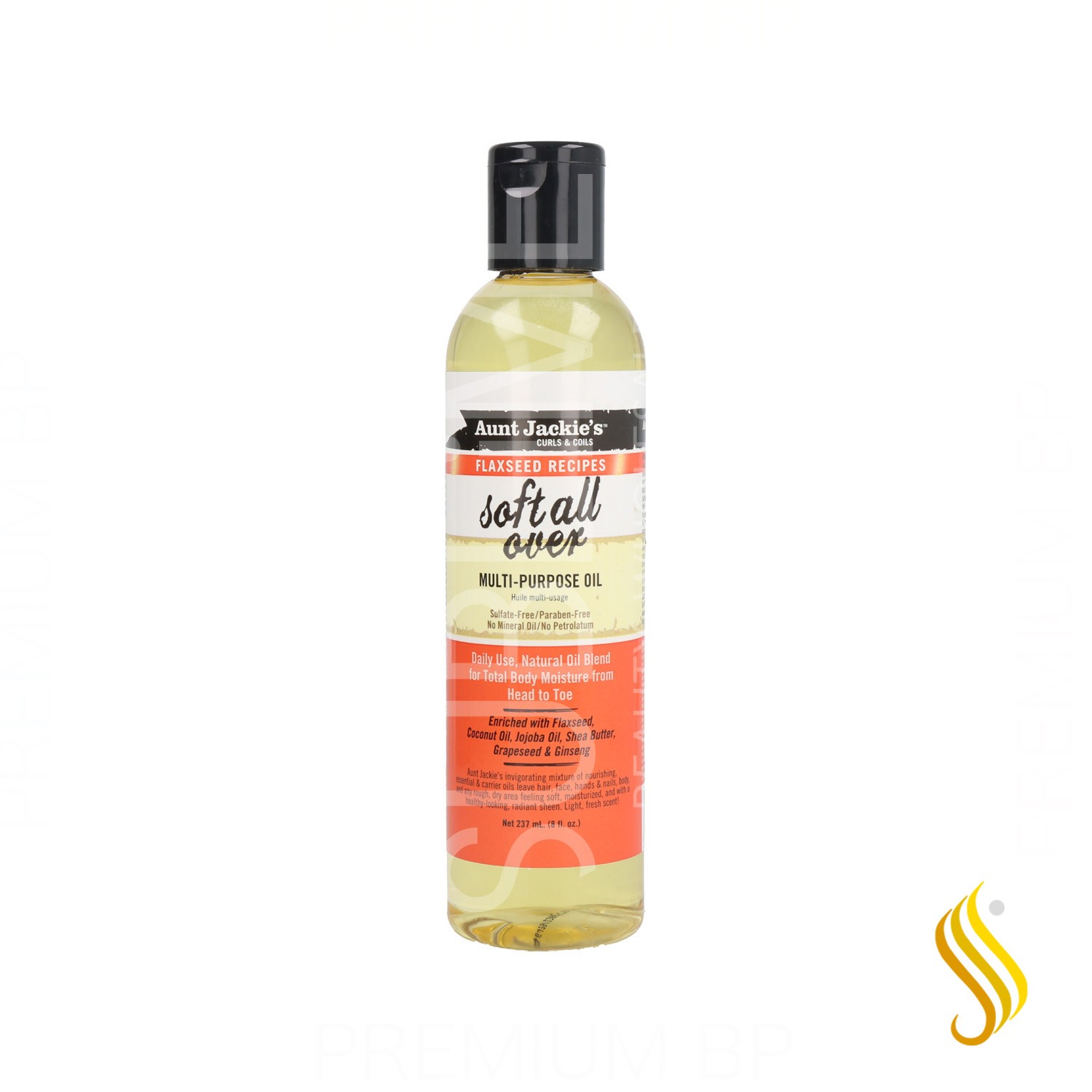 Aunt Jackie's Flaxseed Recipes Soft All Over Aceite Multiusos 237 ml