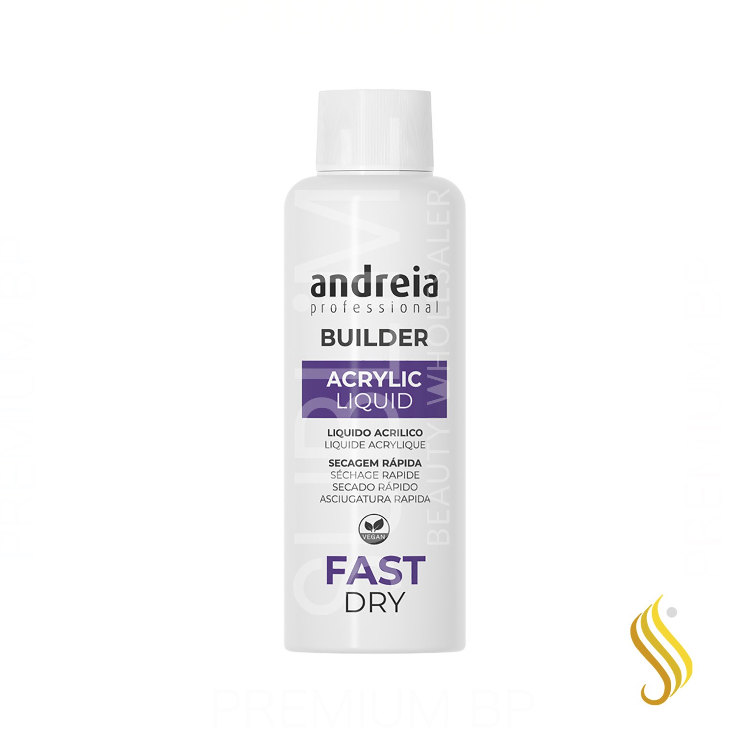 Andreia Professional Builder Acrylic Liquid Fast Dry Liquido Acrilico Secado Rapido 100 ml