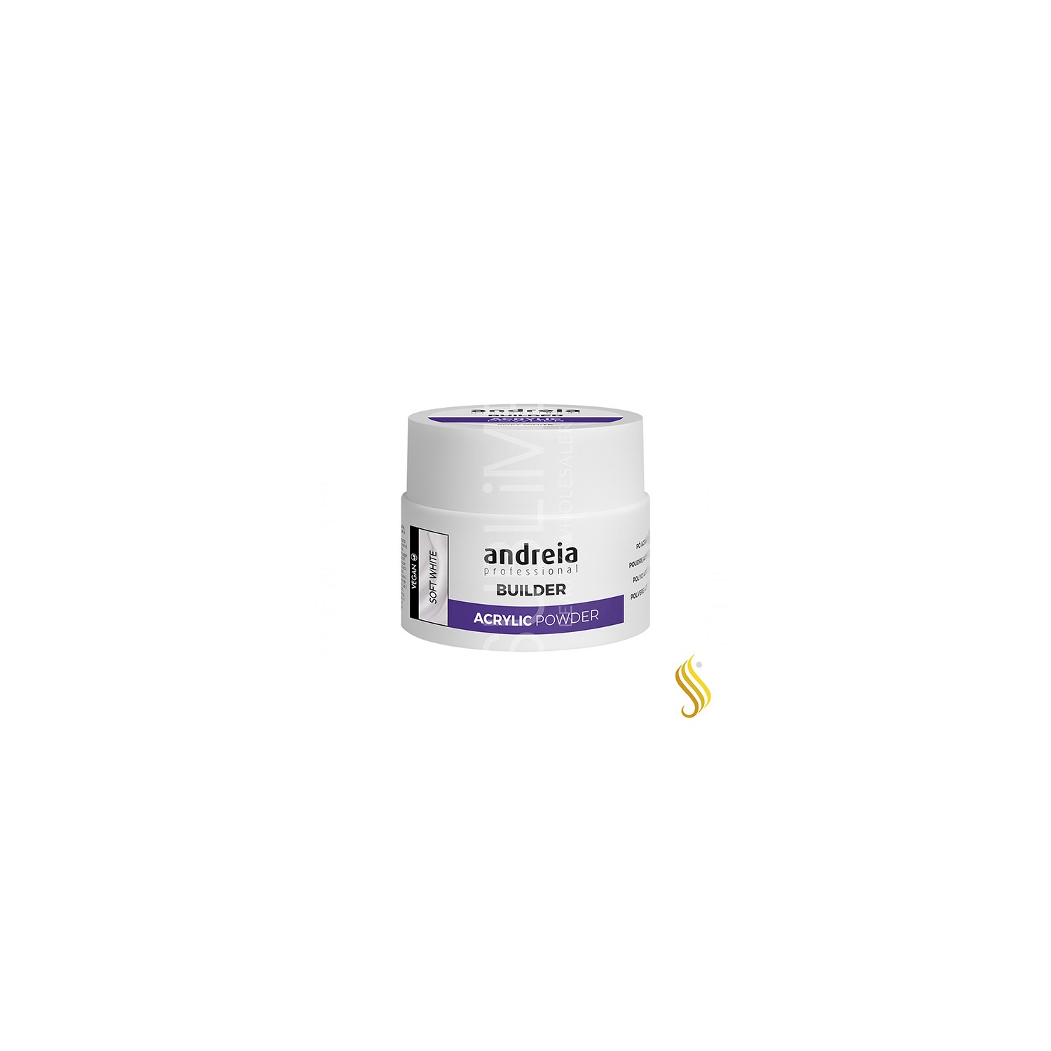 Andreia Professional Builder Acrylic Powder Polvos Acrilicos Soft White 35 g