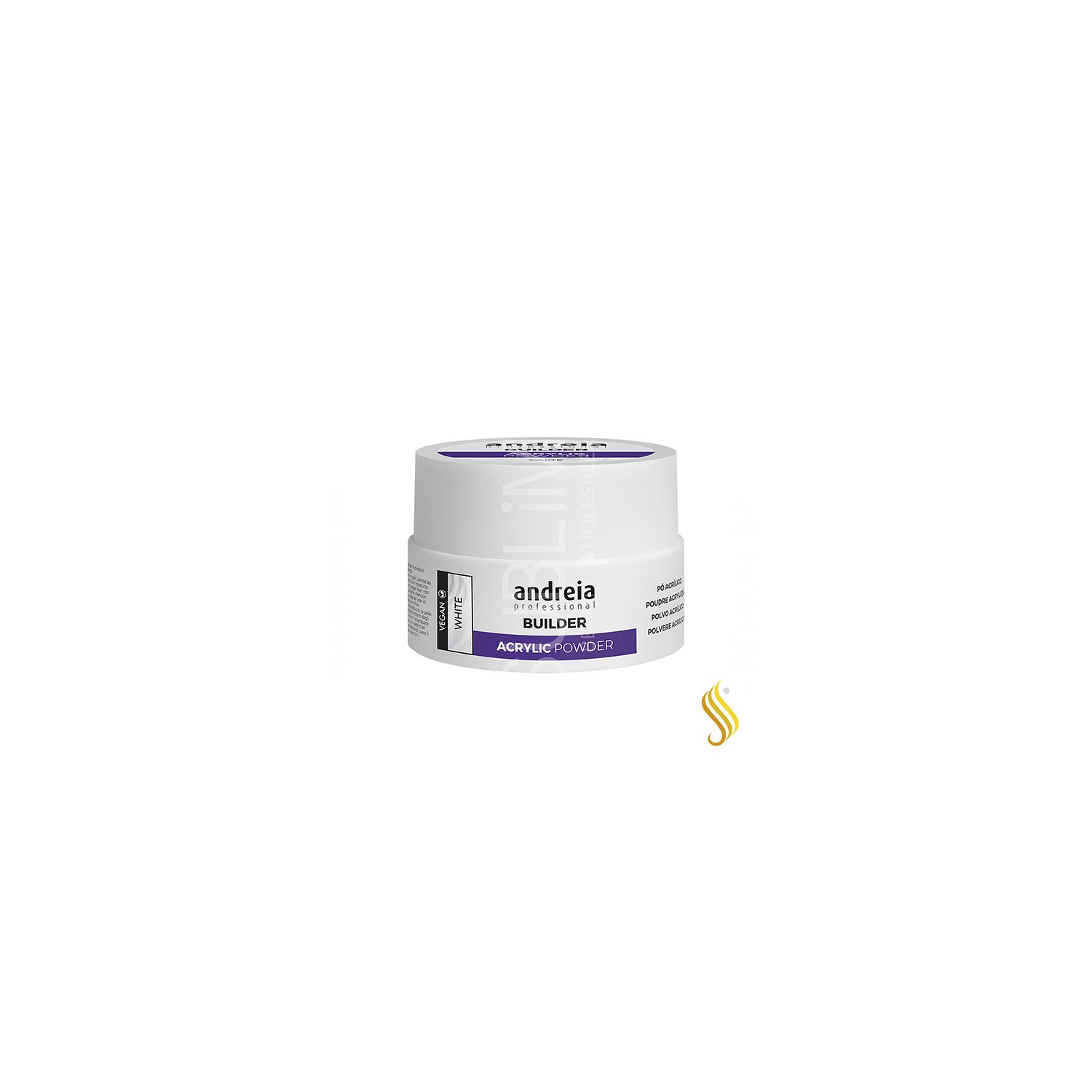 Andreia Professional Builder Acrylic Powder Polvos Acrilicos White 20 g