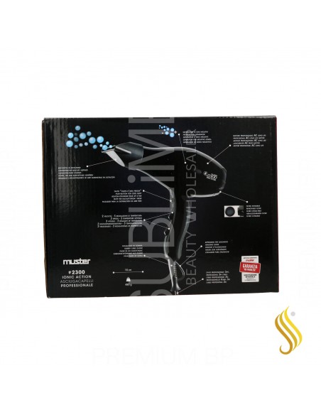 Muster 2300 Ionic Action Sèche-linge Noir