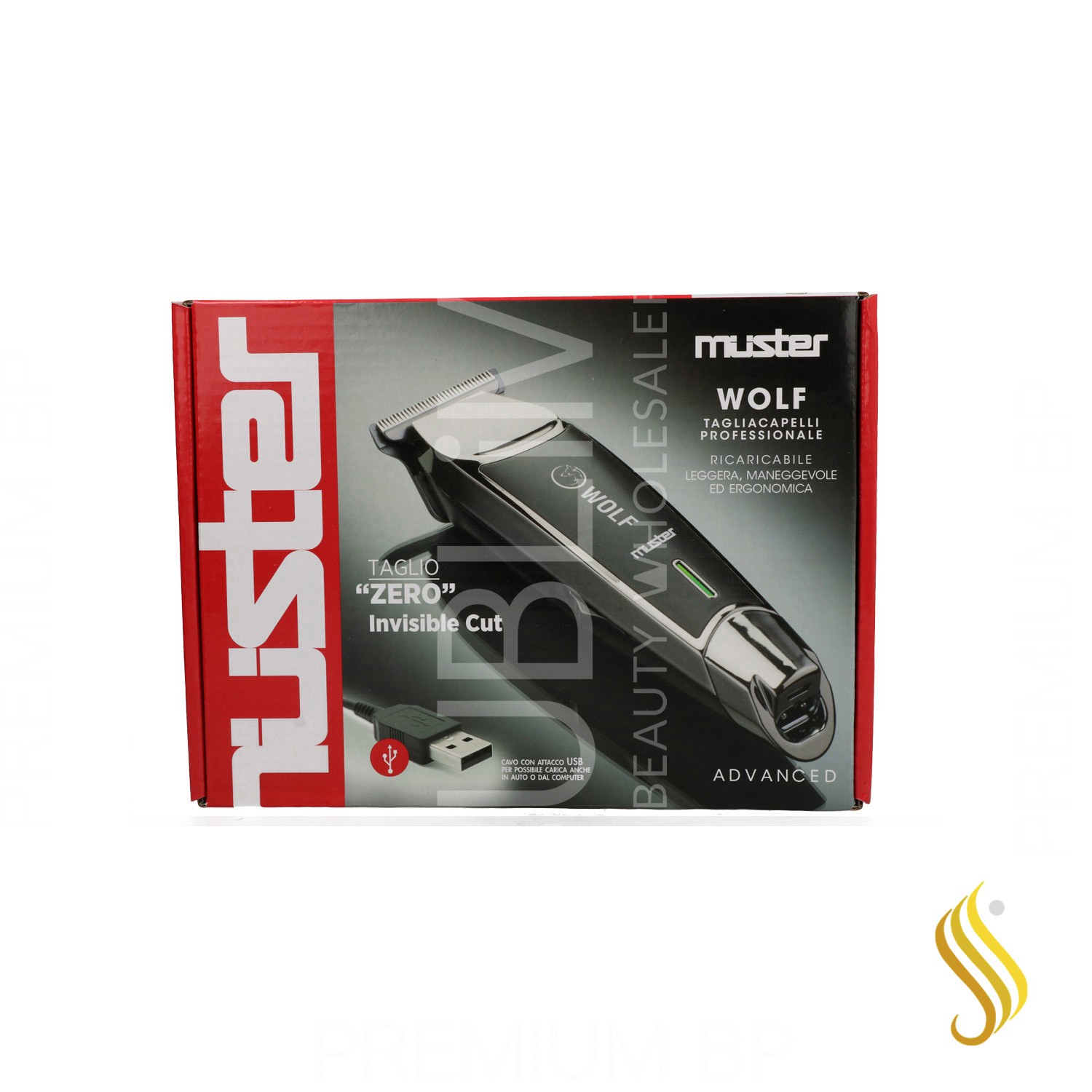 Muster Wolf Maquina de Corte Negra