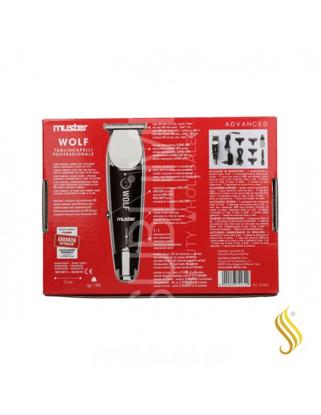 Muster Wolf Maquina de Corte Negra