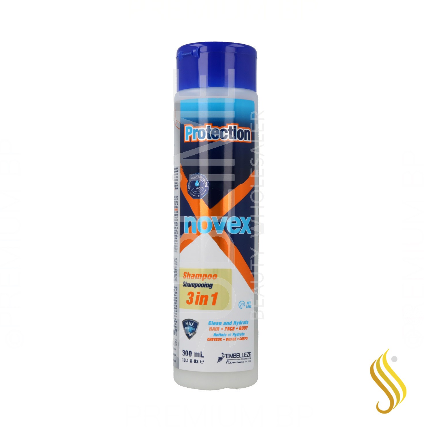 Novex Protection Shampoo 3 In 1 300 ml (Hair/Face/Body)