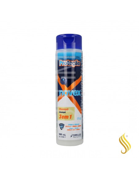 Novex Protection Xampú 3 Em 1 300 ml (Cabelo/Cara/Corpo)