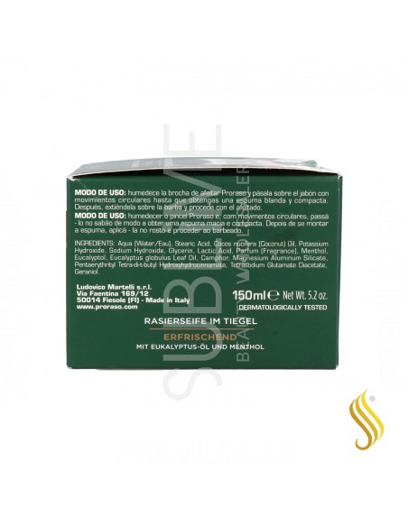 Proraso Eucalyp & Menthol Shaving Savon en Pot 150 ml