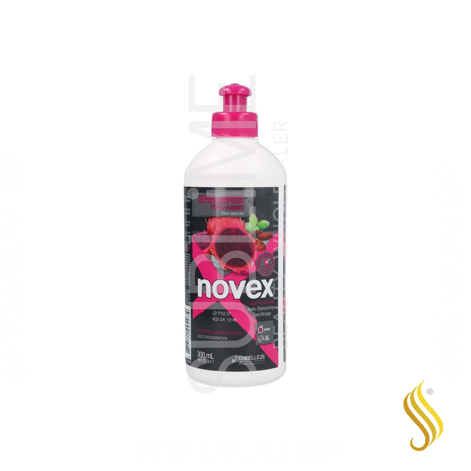 Novex Superhairfood Pitaya+Goji Leave In Acondicionador 300 ml (Crema de Peinar)