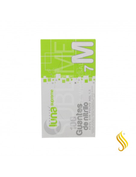 Omare Luna Nitrile Gants Blanc Sans Poudre Taille M 100 unités