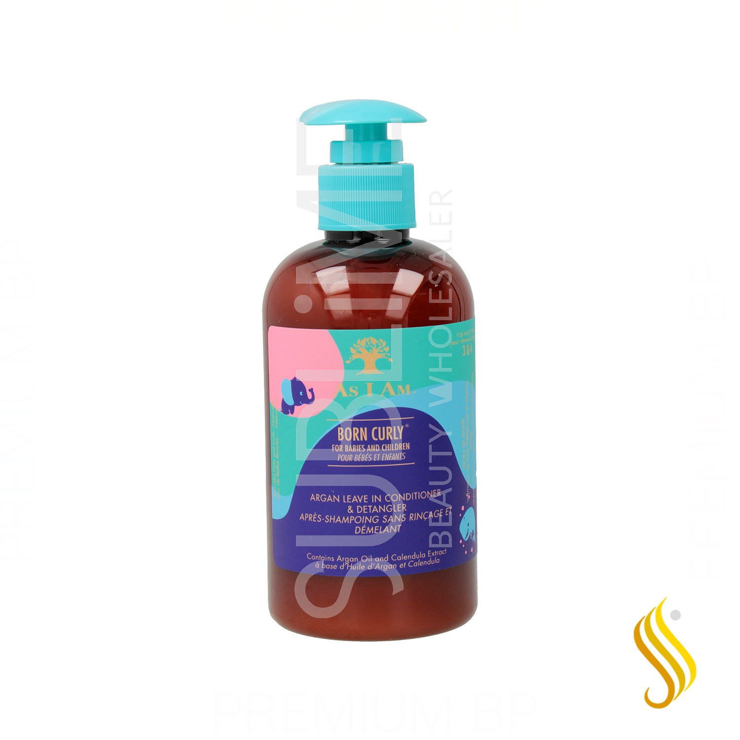 As I Am Born Curly Argan Conditionneur Leave-In & Démêler 240ML/8OZ (Enfants)